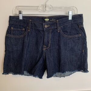 Old Navy Dark Wash Cutoff Jean Shorts